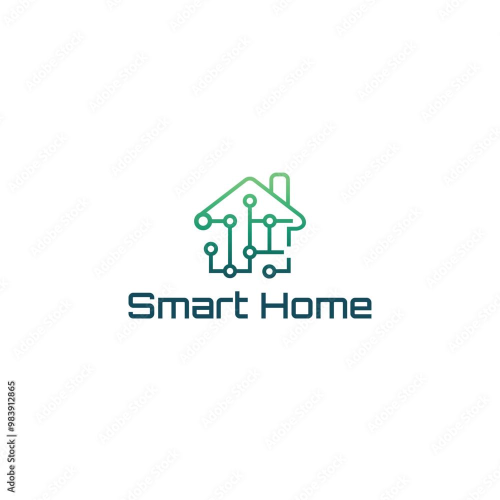 Modern Smart home Logo Design Template Modern Smart home Logo Design Template