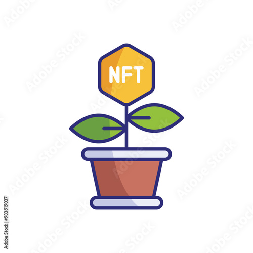 Nft Investment vector icon
