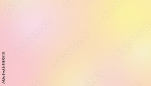 Abstract Pastel Pink and Lemon Yellow Gradient Noisy Grain Background Texture