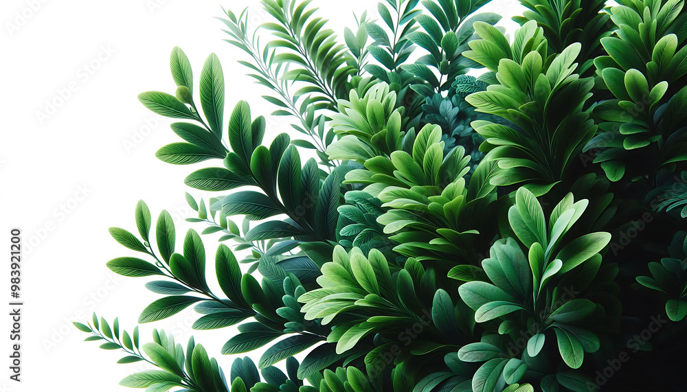 Naklejka premium Lush Greenery in Bright Natural Light