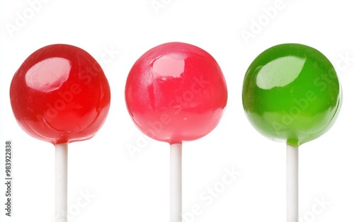 Colorful lollipop isolated on background