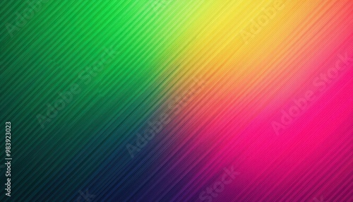 Abstract Neon Green and Hot Pink Gradient Noisy Grain Background Texture