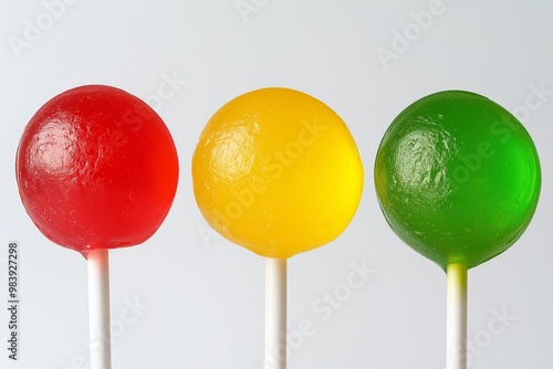 Colorful lollipop isolated on background