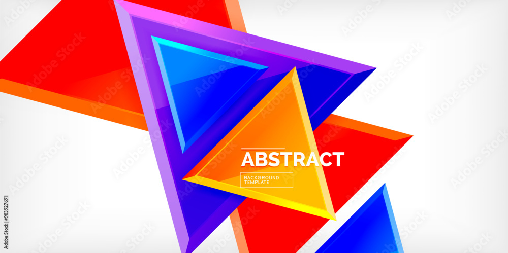 Abstract background - glossy triangles. Vector Illustration For Wallpaper, Banner, Background, Card, Book Illustration, landing page Abstract background - glossy triangles. Vector Illustration For Wallpaper, Banner, Background, Card, Book Illustration, landing page