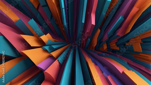 Wallpaper Mural Abstract 3d background design, 4k seamless looped video Generative AI Torontodigital.ca