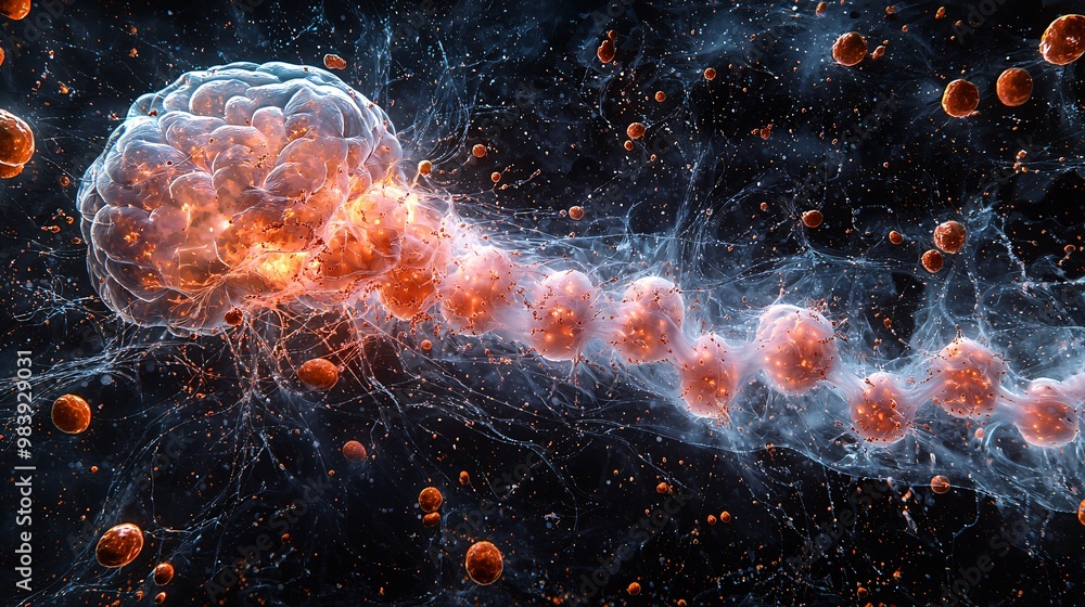 Multiple Sclerosis Process A visual explanation showing the process of myelin sheath degradation ...