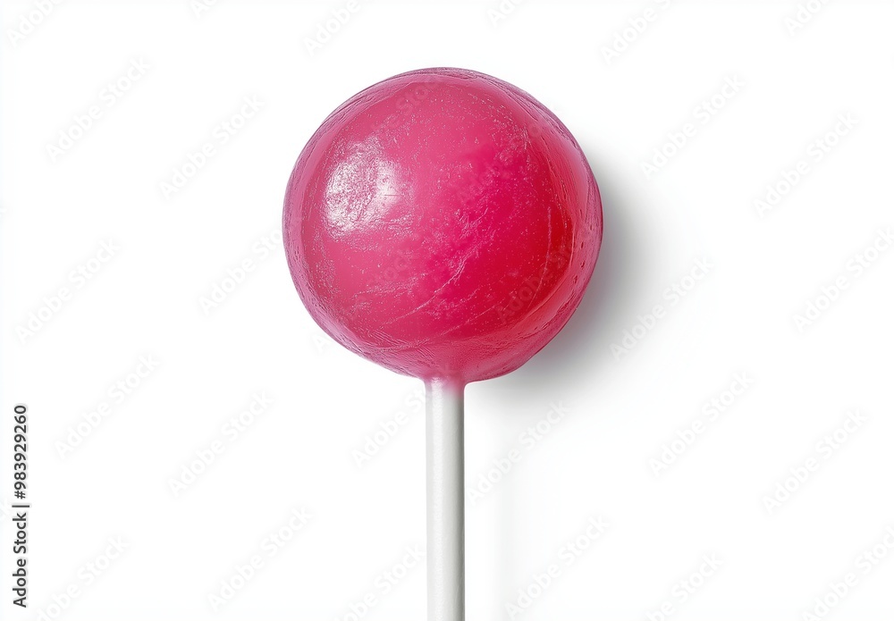 Pink lollipop isolated on a white background Pink lollipop isolated on a white background