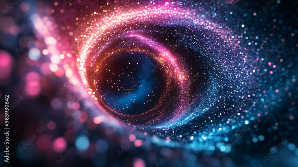 mesmerizing 3D render of an abstract background featuring glowing particles swirling in cosmic vortex. vibrant colors create sense of depth and wonder mesmerizing 3D render of an abstract background featuring glowing particles swirling in cosmic vortex. vibrant colors create sense of depth and wonder