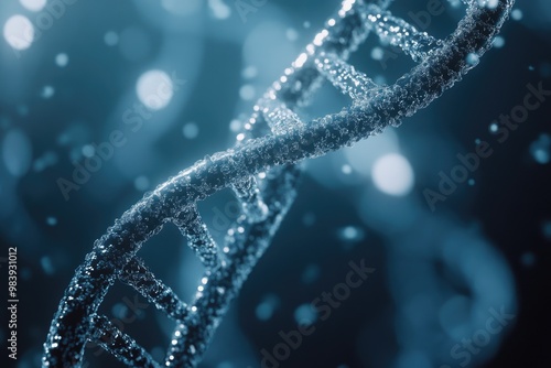 Double Strand DNA Close Up