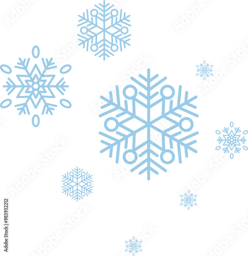 Falling Snowflake Element