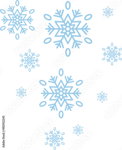 Falling Snowflake Element
