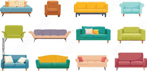 Various modern sofas and couches Collections