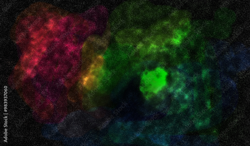 Graphics of nebulae in space Graphics of nebulae in space