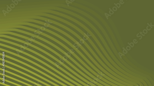 Green army abstract background with stripes curve line for backdrop or presentation