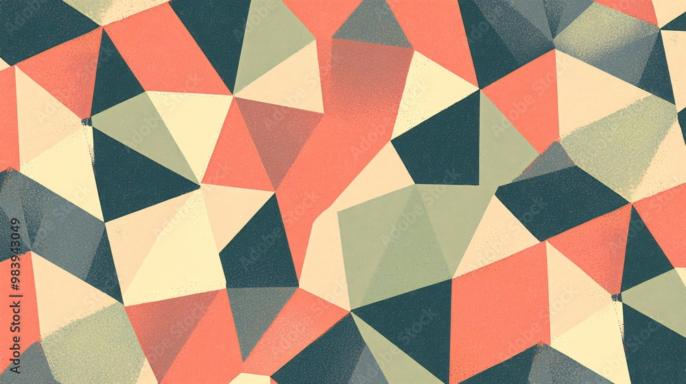 Abstract geometric background with red, blue, and yellow triangles. Abstract geometric background with red, blue, and yellow triangles.