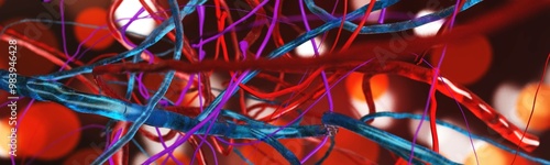 circulatory system, arteries 3D rendering