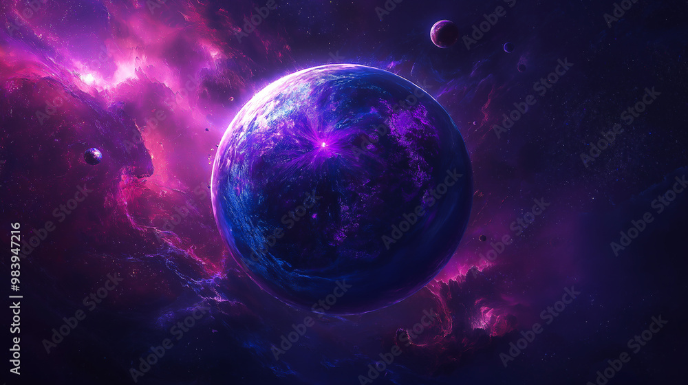Fiery Cosmic Vortex Surrounding a Planet Fiery Cosmic Vortex Surrounding a Planet