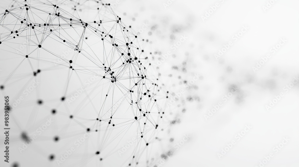 Abstract sphere background with plexus effect. 3D surface Abstract sphere background with plexus effect. 3D surface