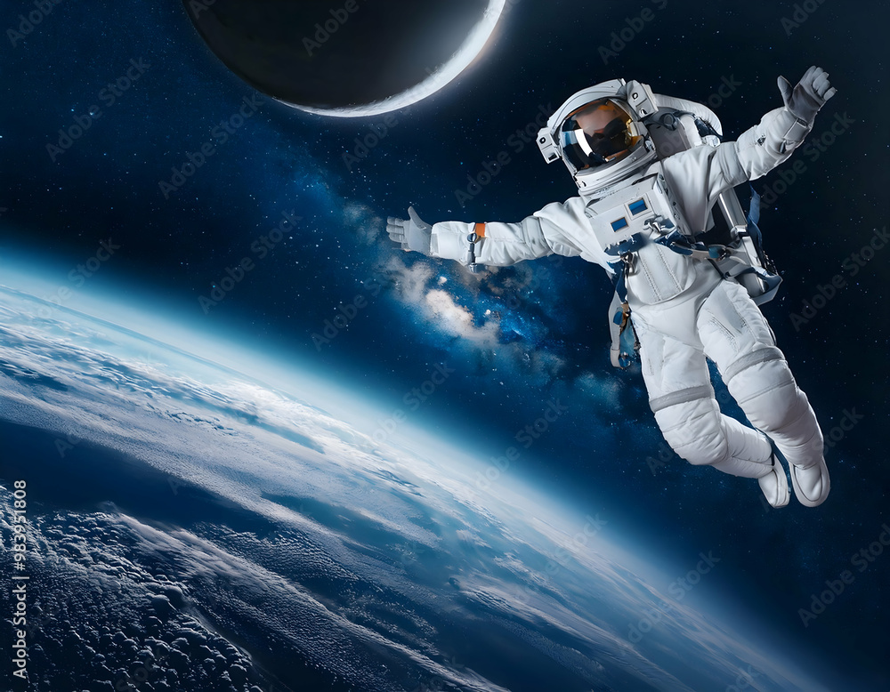 Fototapeta premium astronaut in space