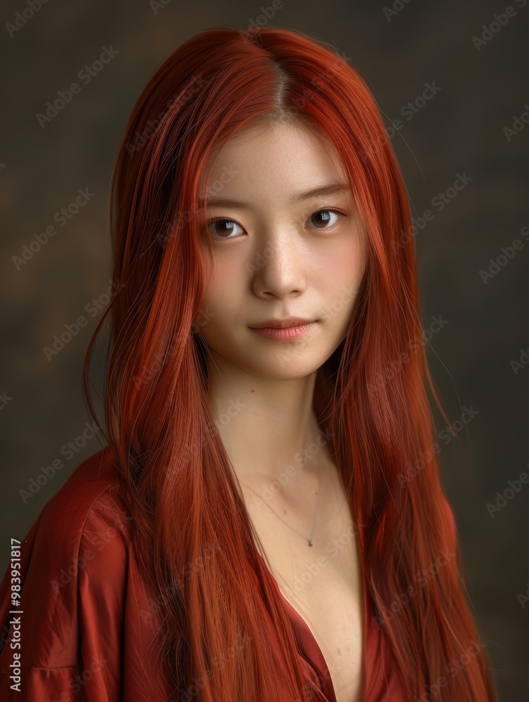 Experience a stunning photorealistic portrait with glossy textures that bring lifelike details to the forefront. Experience a stunning photorealistic portrait with glossy textures that bring lifelike details to the forefront.