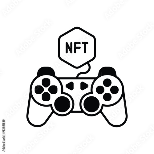 Nft Game vector icon
