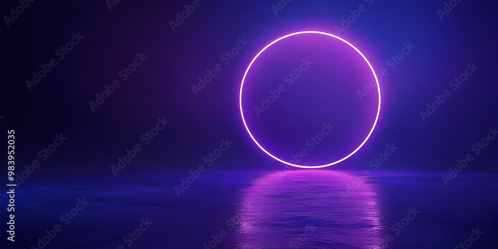 Technological and futuristic Abstract Blue And Purple Neon Shapes On Black Background Podium for your products 3D Illustration Rendering Copy space concept. Technological and futuristic Abstract Blue And Purple Neon Shapes On Black Background Podium for your products 3D Illustration Rendering Copy space concept.