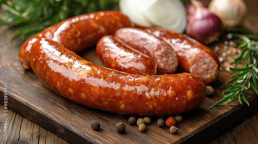 Close up of grilled sausages. Perfect for illustrating a recipe or blog post about sausage dishes. Close up of grilled sausages. Perfect for illustrating a recipe or blog post about sausage dishes.