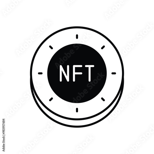 Nft vector icon