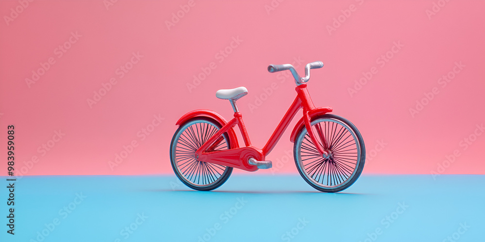 Fototapeta premium A red bike with the word citi on the front.