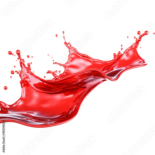 red liquid splash