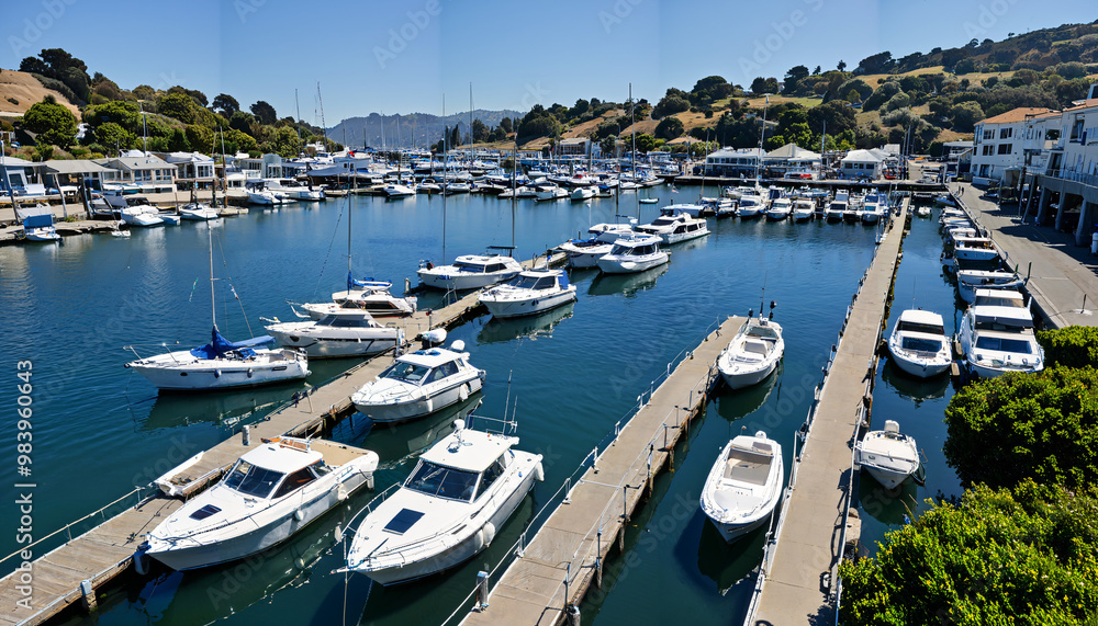 Obraz premium Port de plaisance ensoleillé