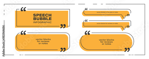 Speech bubble infographic design template. Vector illustration