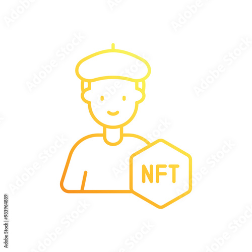 Nft Artist vector icon