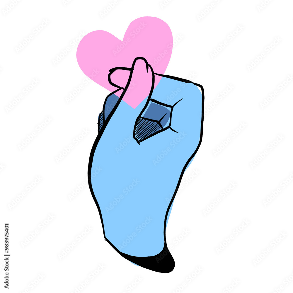 Hand with a Heart Sign Hand with a Heart Sign