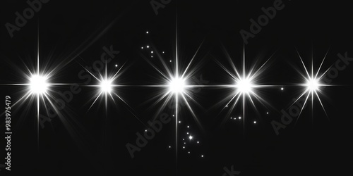 Wallpaper Mural A picturesque view of the night sky, filled with stars twinkling brightly against a dark background. Torontodigital.ca