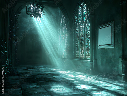 Moonlit Reverie in the Enigmatic Gothic Sanctum photo