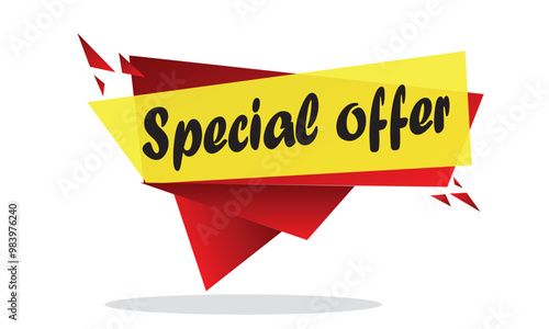 special offer banner , Vector format, sales tags, marketing design, graphic design
