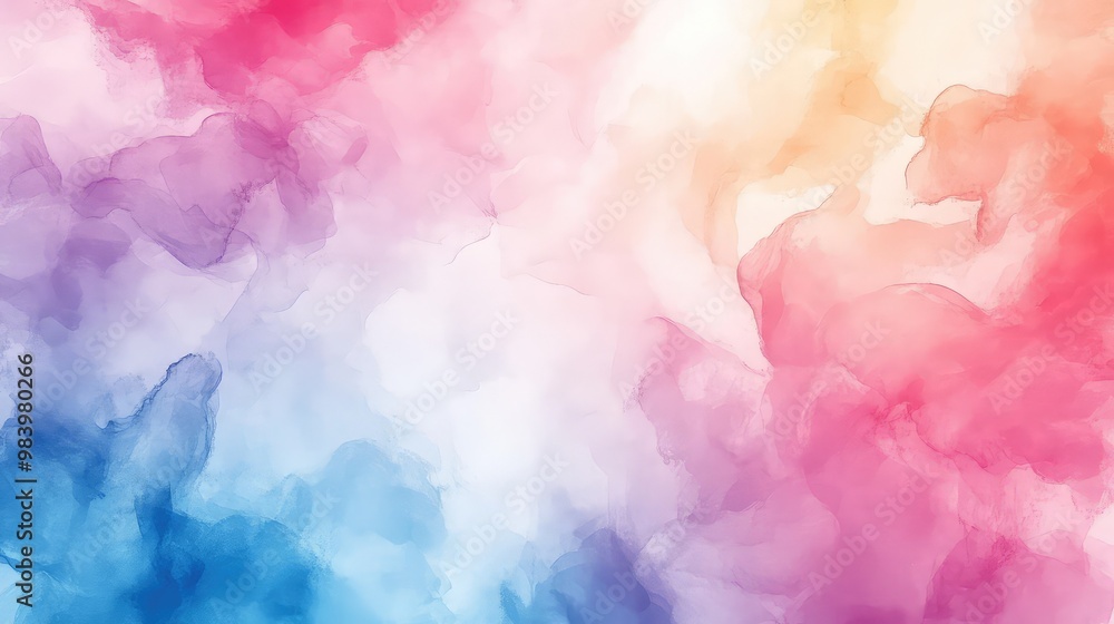 Fototapeta premium Abstract Watercolor Background with Soft Pastel Colors