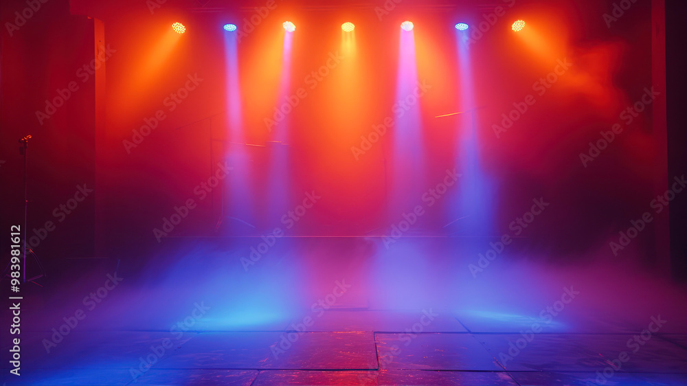 music event lighting background, music show studio, studio lights, orange and blue, performance studio music event lighting background, music show studio, studio lights, orange and blue, performance studio