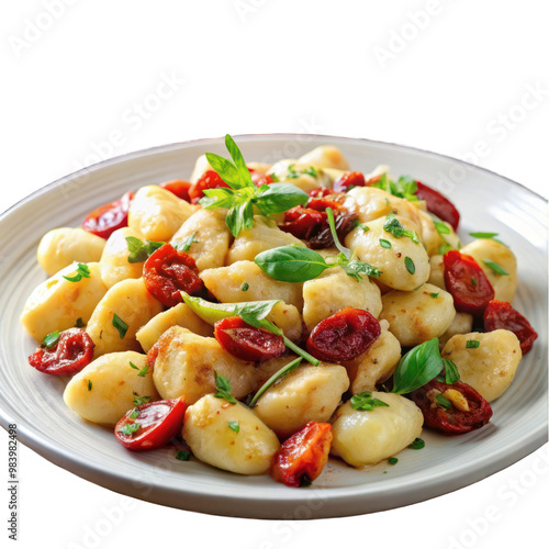 gnocchi pasta with sundried tomato and chicken