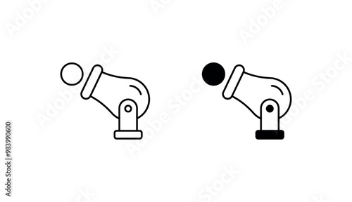 Bombard icon design with white background stock illustration