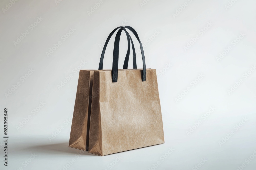 Simple Shopping Bag Mockup Isolated created with Generative AI Simple Shopping Bag Mockup Isolated created with Generative AI