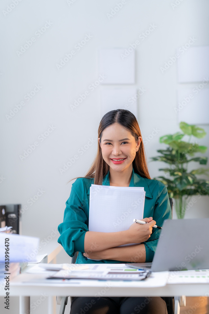 Confident Young Professional Tackles Her Workload Confident Young Professional Tackles Her Workload