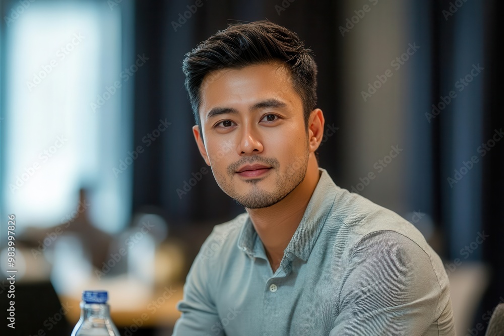 Fototapeta premium Manager leading project update, conference room, progress