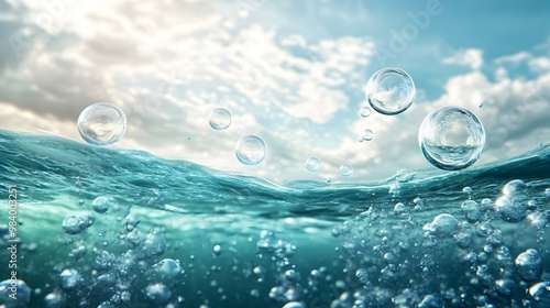 Hydrogen Bubbles Ascending ...