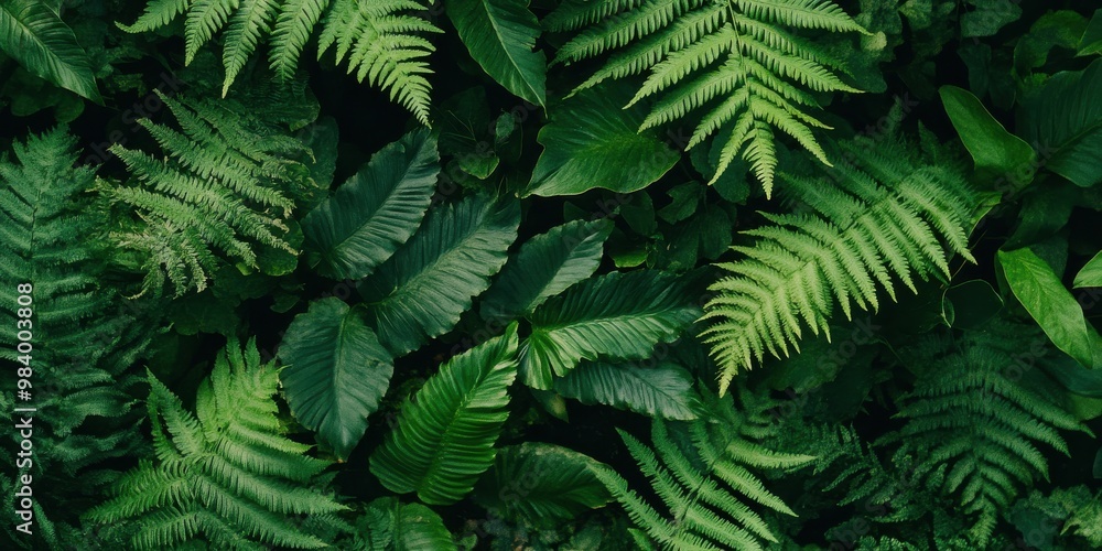 forest floor covered in ferns forest floor covered in ferns