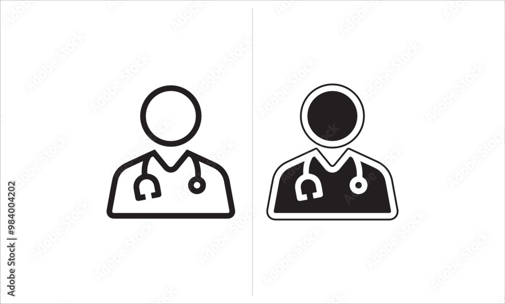 Doctor Icons | Solid and Line Styles Doctor Icons | Solid and Line Styles