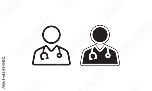 Doctor Icons | Solid and Line Styles