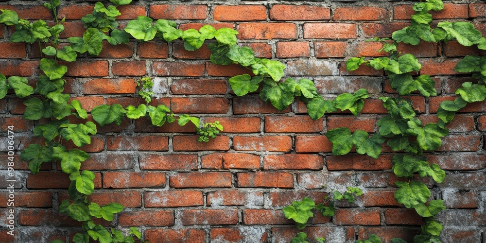 vine climbing up a brick wall vine climbing up a brick wall