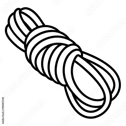 skein strong rope outline coloring book page line art drawing